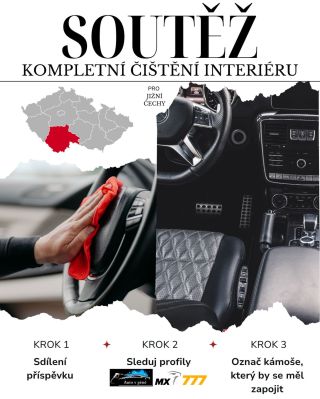 🎉4. SOUTĚŽ| pro Jižní Čechy – Vyhraj kompletní vyčištění interiéru os. auta! 🚗✨ Po sezóně je potřeba uklidit!🔥 #jihocesi...